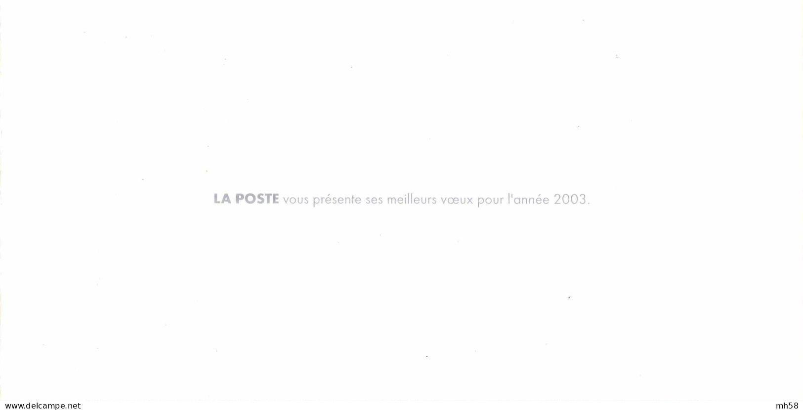 Entier FRANCE - PAP Enveloppe Service HORS COMMERCE Neuf ** - Voeux Postiers 2003 - TVP Monde En Réseau Globe - Prêts-à-poster:Stamped On Demand & Semi-official Overprinting (1995-...)