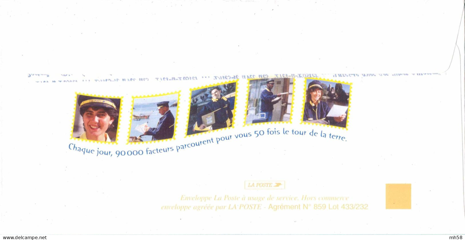 Entier FRANCE - PAP Enveloppe Service HORS COMMERCE Votre Facteur Vous écrit Neuf ** - TVP Voyage D'une Lettre : Facteur - Prêts-à-poster:Stamped On Demand & Semi-official Overprinting (1995-...)