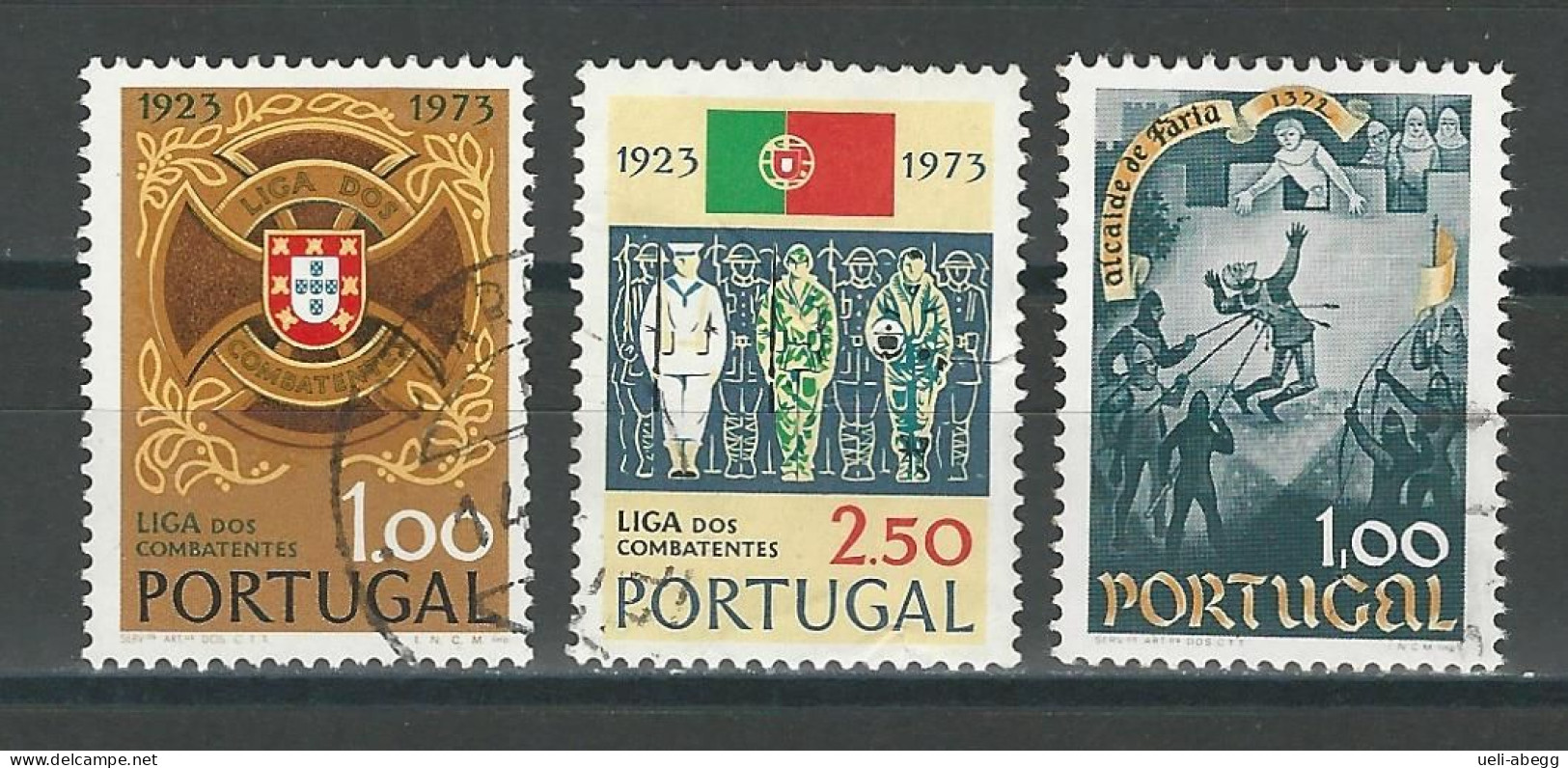 Portugal Mi 1223, 1224, 1226 O - Gebruikt