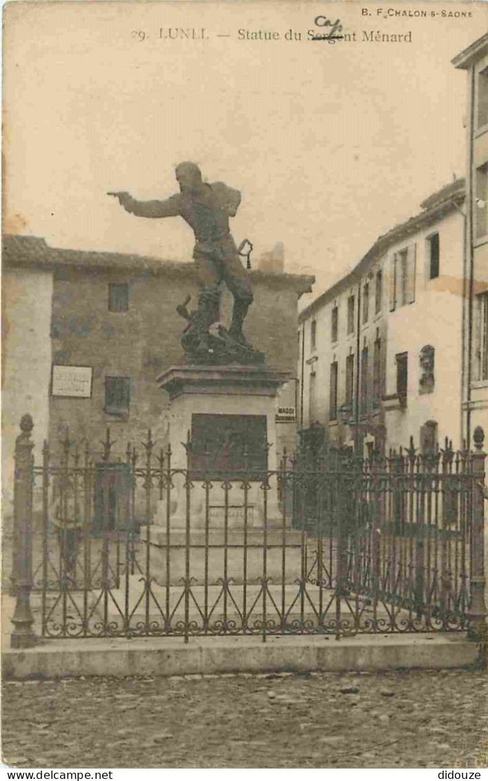 34 - Lunel - Statue Du Capitaine Ménard - CPA - Voir Scans Recto-Verso - Lunel
