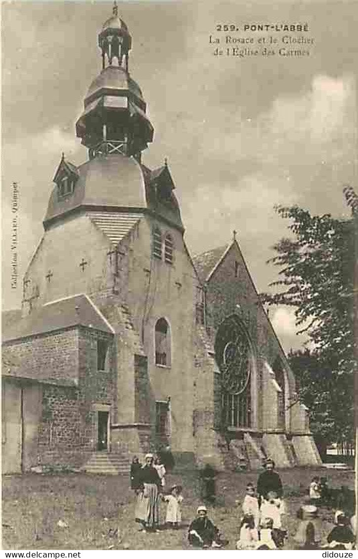 29 - Pont L'Abbé - La Rosace Et Le Rocher De L'Eglise Des Carmes - Animée - Carte Neuve - CPA - Voir Scans Recto-Verso - Pont L'Abbe