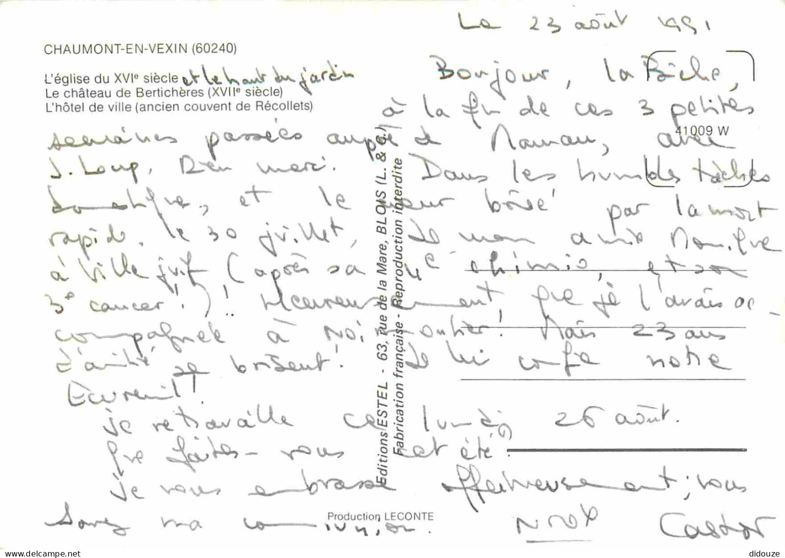 60 - Chaumont En Vexin - Multivues - Blasons - CPM - Voir Scans Recto-Verso - Chaumont En Vexin