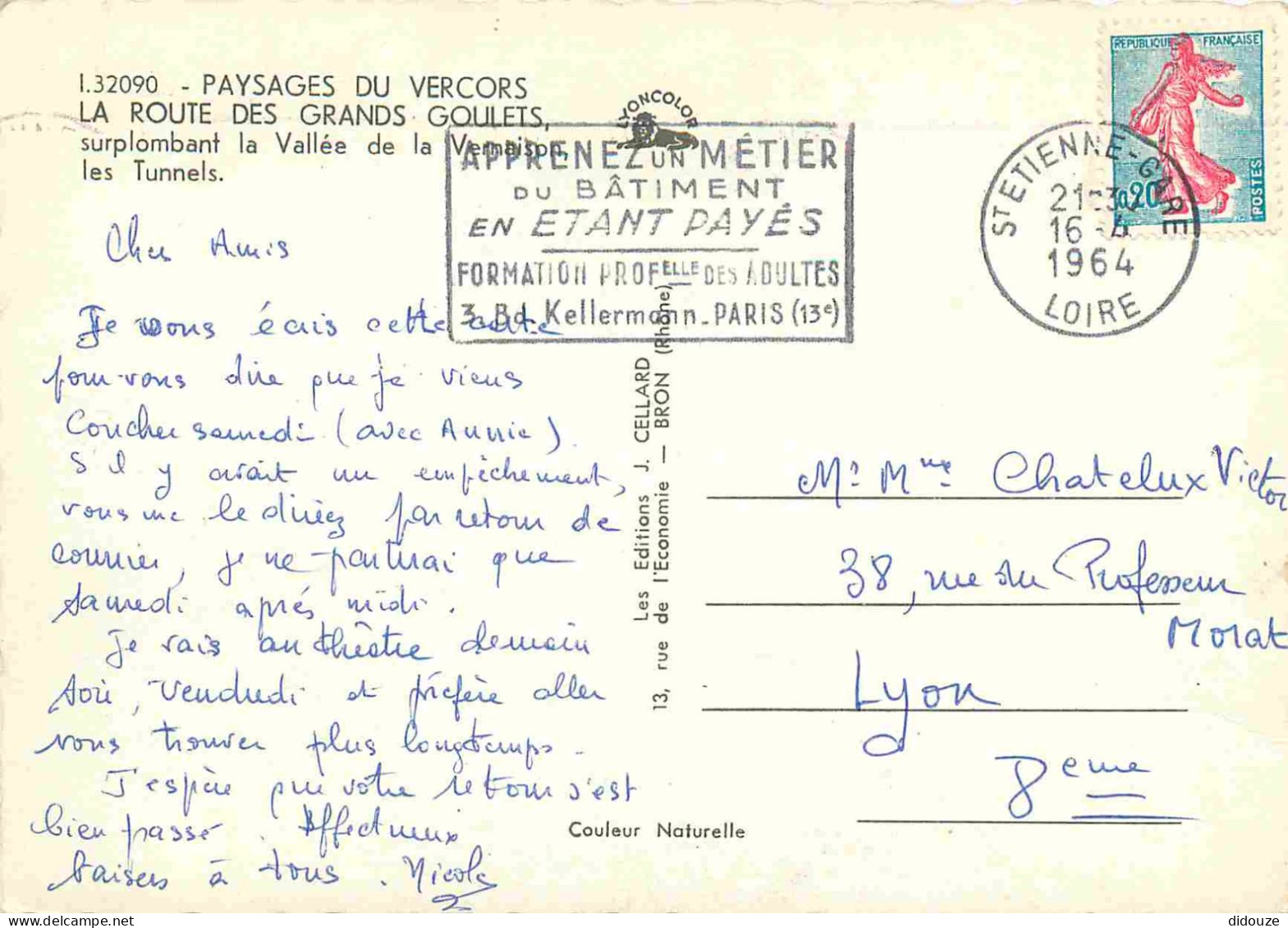 26 - Drome - Vercors - Route Des Grands Goulets - Carte Dentelée - CPSM Grand Format - Voir Scans Recto-Verso - Les Grands Goulets