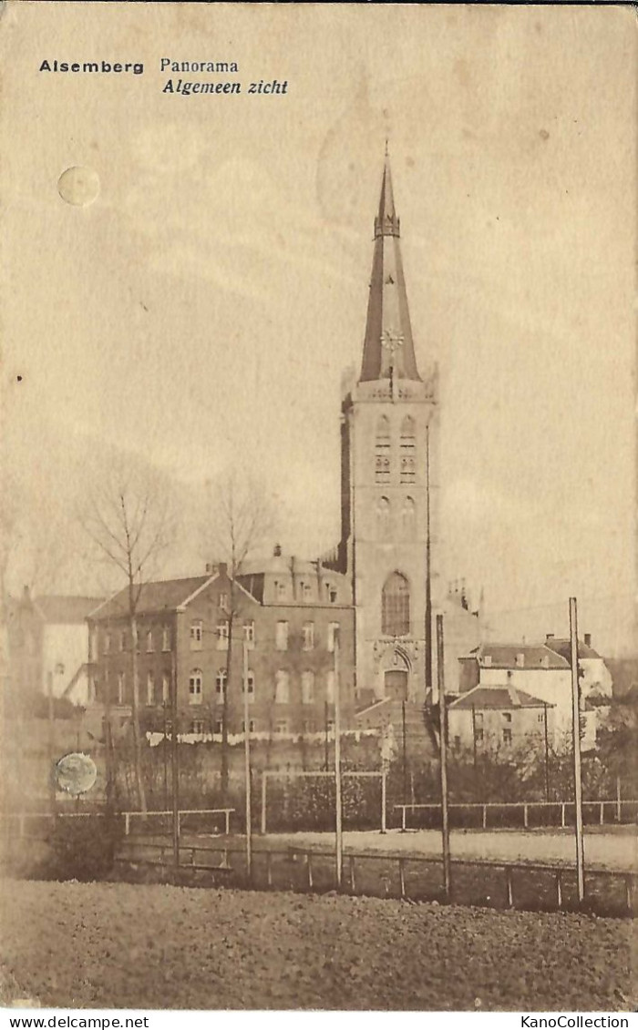 Alsemberg, Panorama, Gelaufen 1942, Gelocht - Beersel