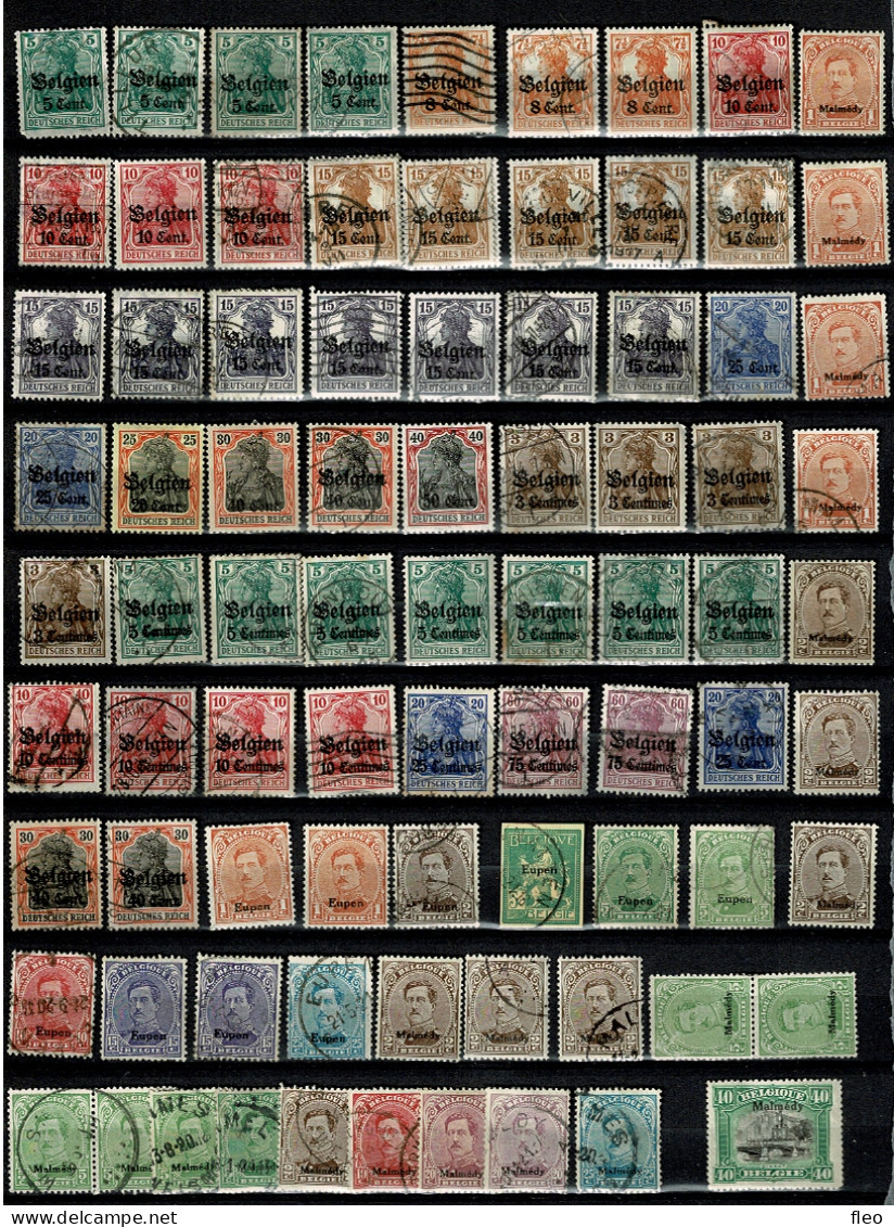 1914/18  VERZAMELING */° BEZETTINGS ZEGELS / COLLECTION TIMBRES */° : Occupation Allemagne - Otros & Sin Clasificación