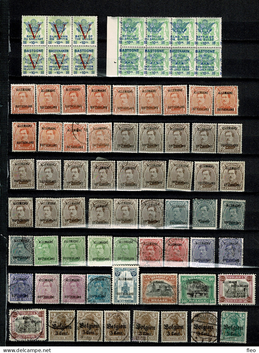 1914/18  VERZAMELING */° BEZETTINGS ZEGELS / COLLECTION TIMBRES */° : Occupation Allemagne - Altri & Non Classificati