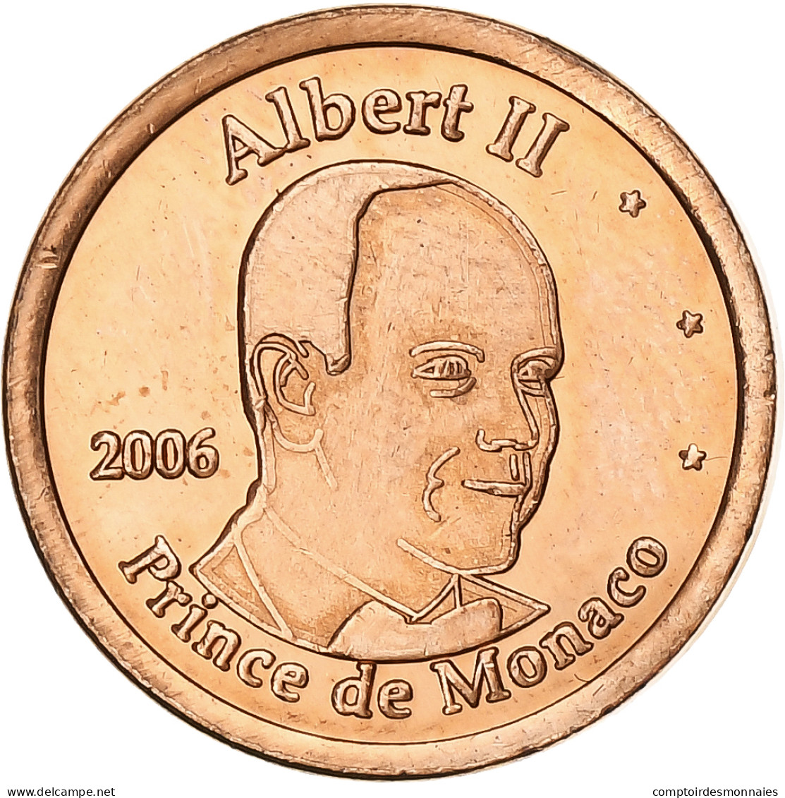 Monaco, Euro Cent, Unofficial Private Coin, 2006, Cuivre Plaqué Acier, SPL+ - Pruebas Privadas