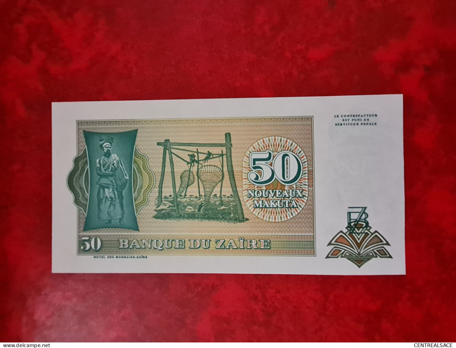 BILLET 50 MAKUTA ZAIRE 1993 - Sin Clasificación