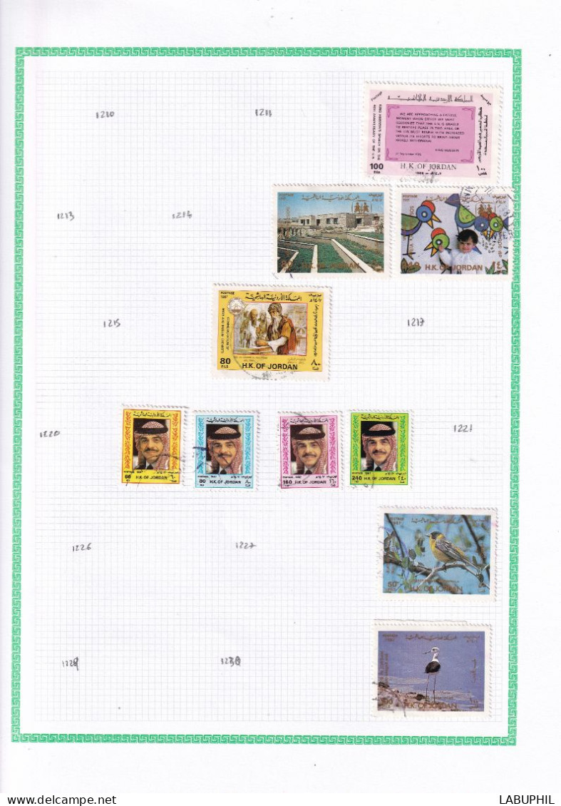 JORDANIE Dispersion D'une Collection Oblitéré 1986/87 - Jordania