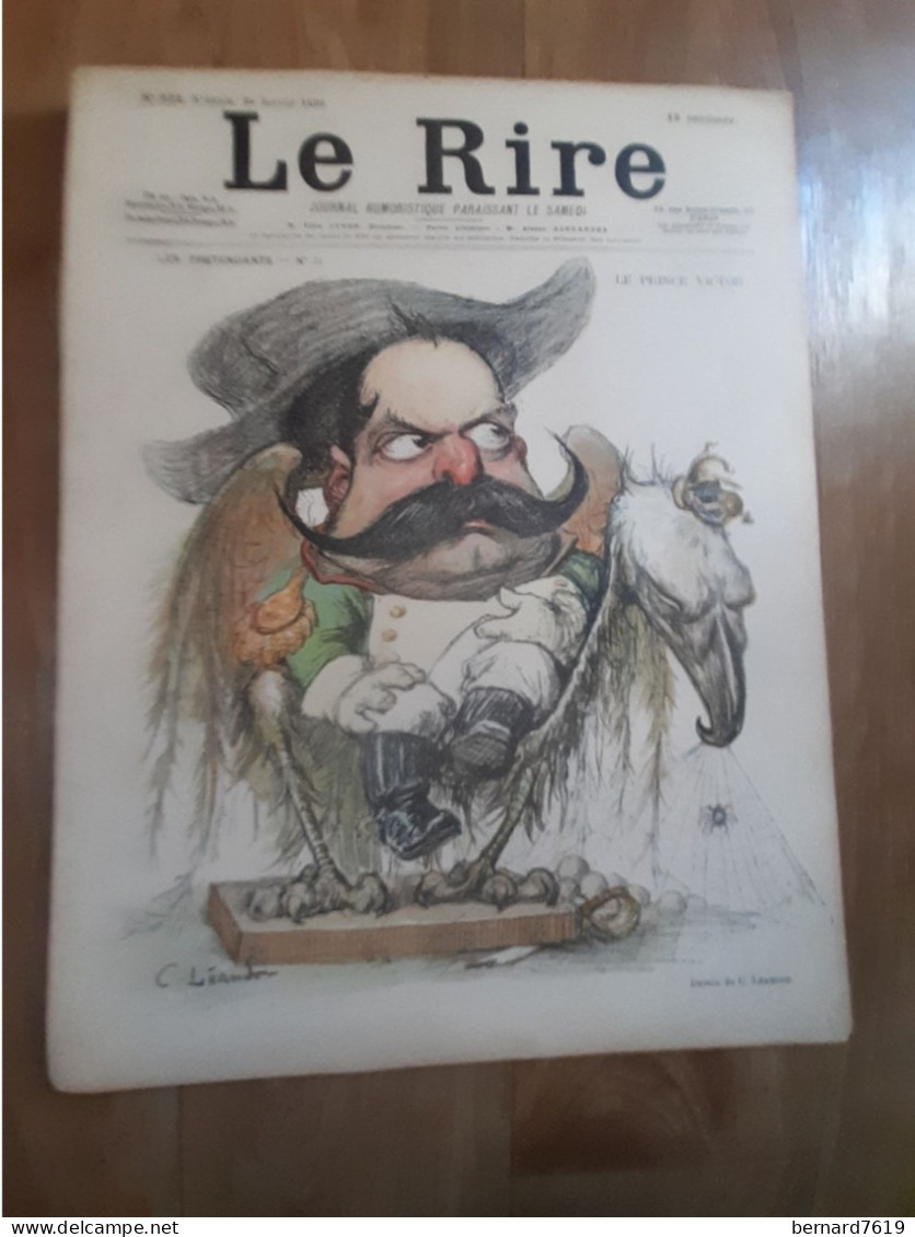 Journal Humoristique - Le Rire N° 221 -  Annee 1899 - Dessin  C Leandre - Abel Faivre - Les Pretndants - Le Prince Victo - 1850 - 1899