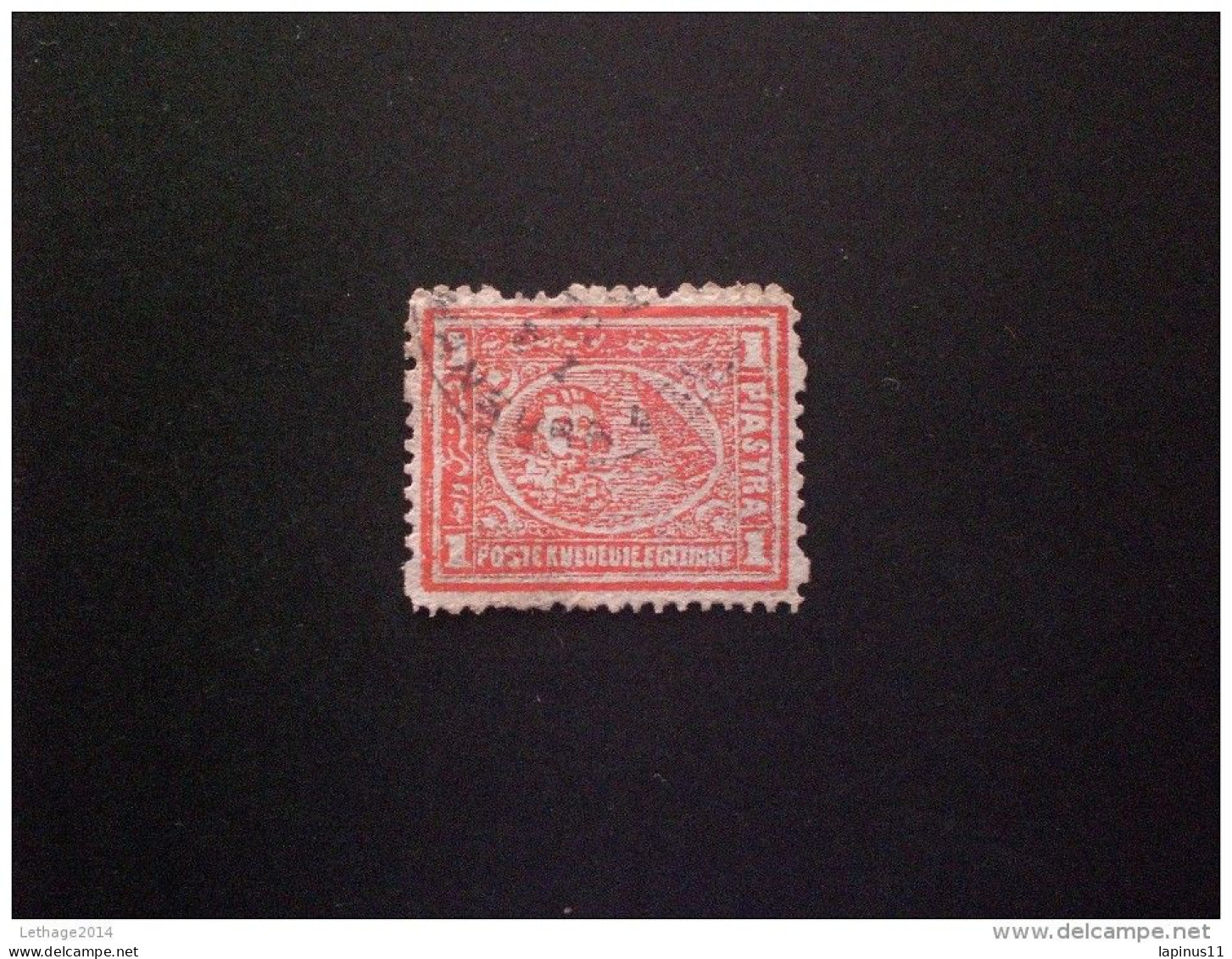 STAMPS EGITTO 1875 Sphinx And Pyramid - Blurred Impressions, Thin Paper PERF : 13 1/2 X 13 1/2 !!!! - 1866-1914 Ägypten Khediva