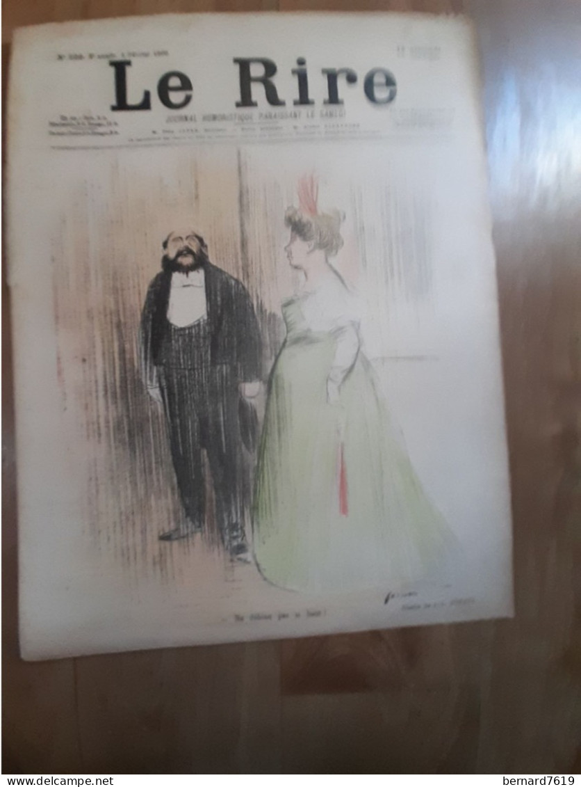 Journal Humoristique - Le Rire N° 222 -  Annee 1899 - Dessin J L Forain - Cappiello - Coquelin Cadet - 1850 - 1899