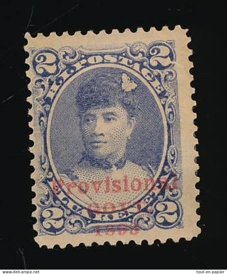 HAWAII 1893 Princess (later Queen) Liliuokalani Overprinted Provisional Government 1893 - Hawaii