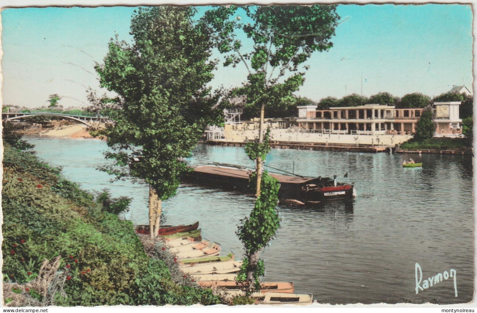 Val De  Marne :MAISONS - Alfort Saint Maurice : Bords De Seine , Bateau  Péniche  Kellermann, Raymon - Maisons Alfort