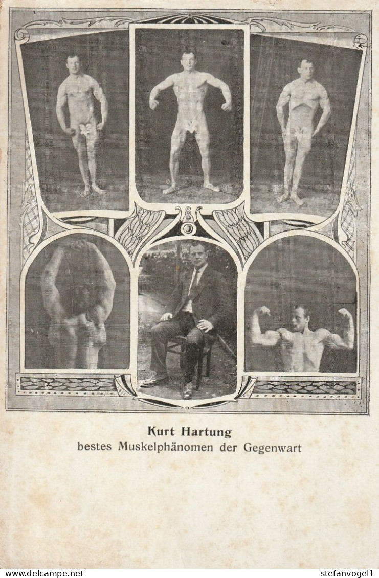 Kurt Hartung - Bestes Muskelphänomen, Um 1910, Dresden - Personalidades Deportivas