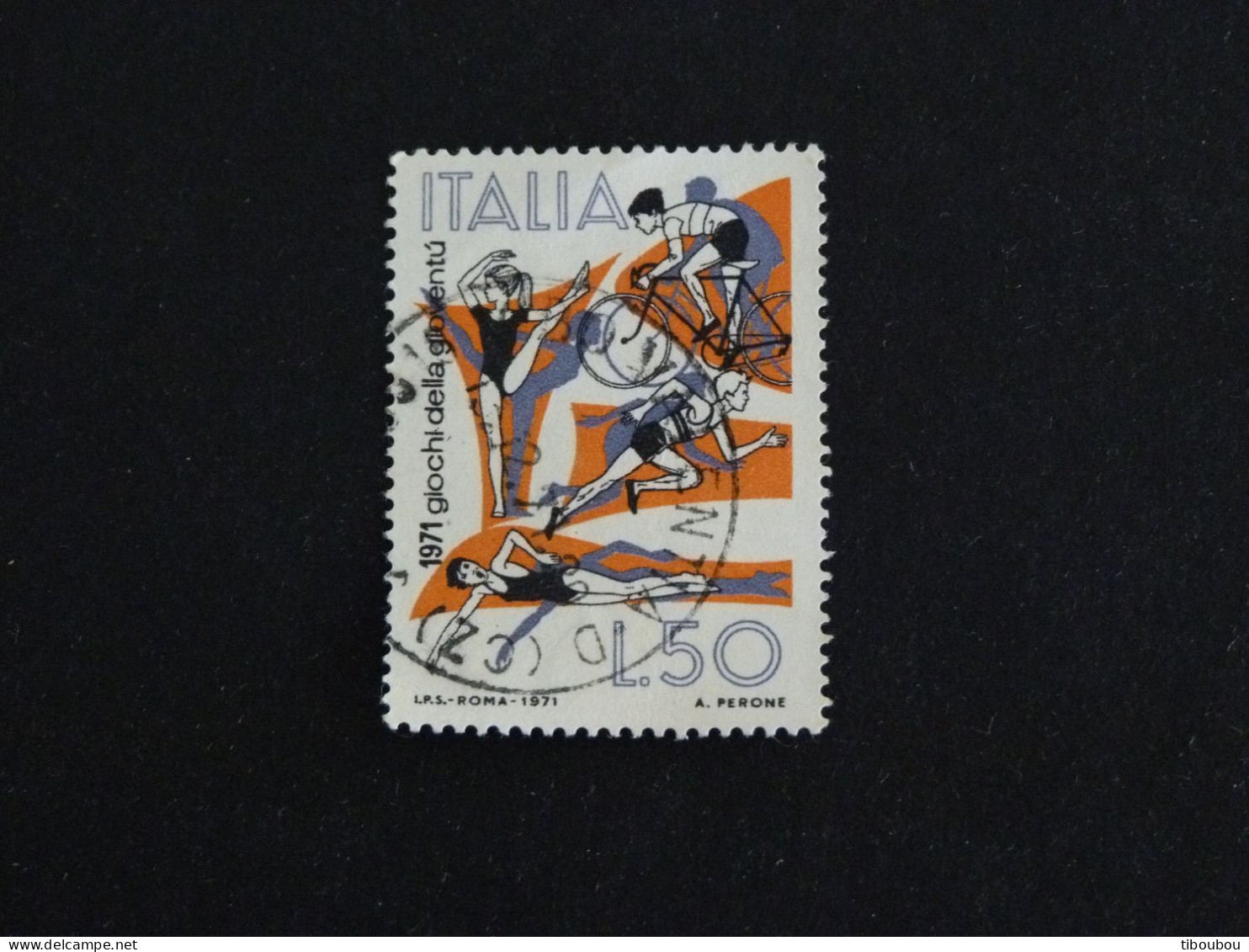 ITALIE ITALIA YT 1079 OBLITERE - JEUX SPORTIFS DE LA JEUNESSE - 1971-80: Gebraucht