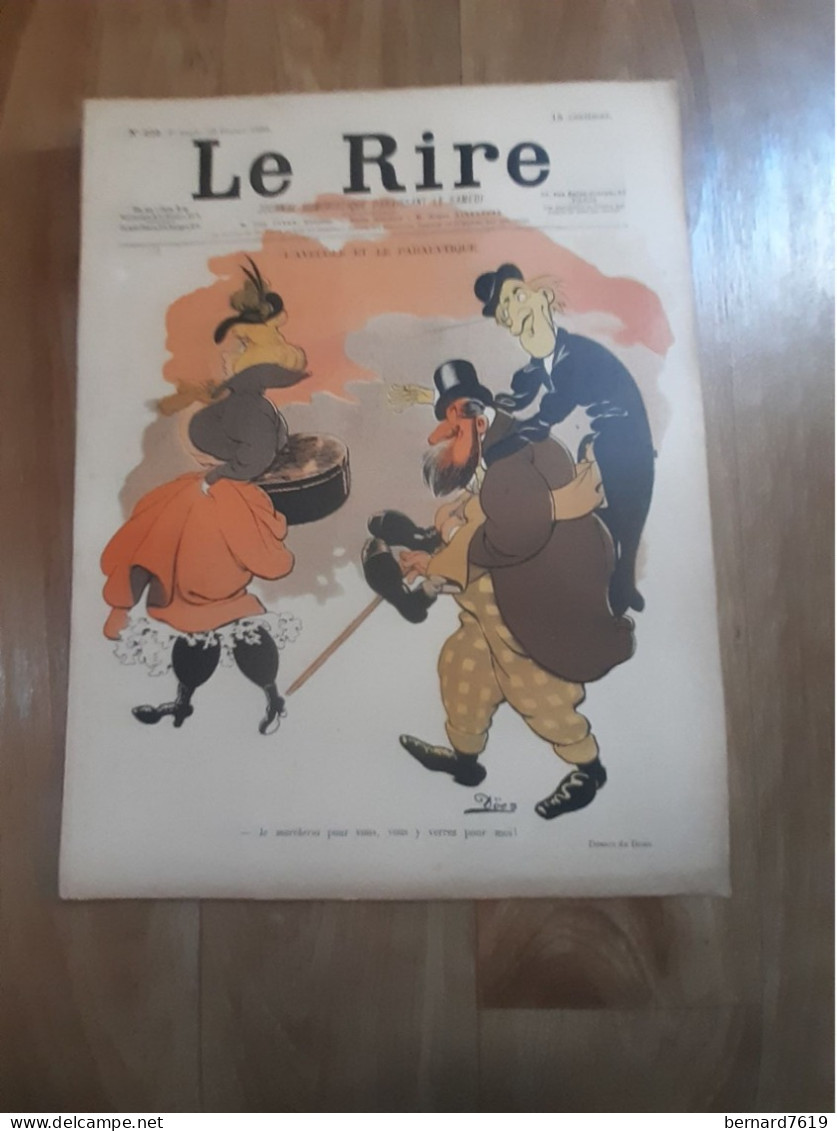 Journal Humoristique - Le Rire N° 225 -  Annee 1899 - Dessin De Does - Cappiello - Mllesorel - 1850 - 1899