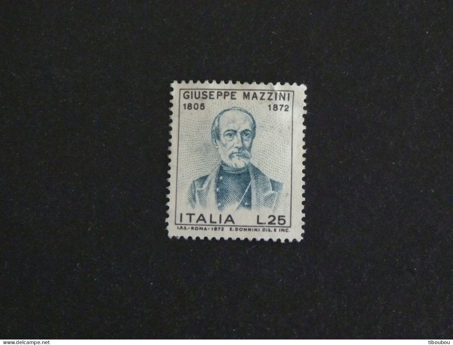 ITALIE ITALIA YT 1093 OBLITERE - GIUSEPPE MAZZINI - 1971-80: Gebraucht