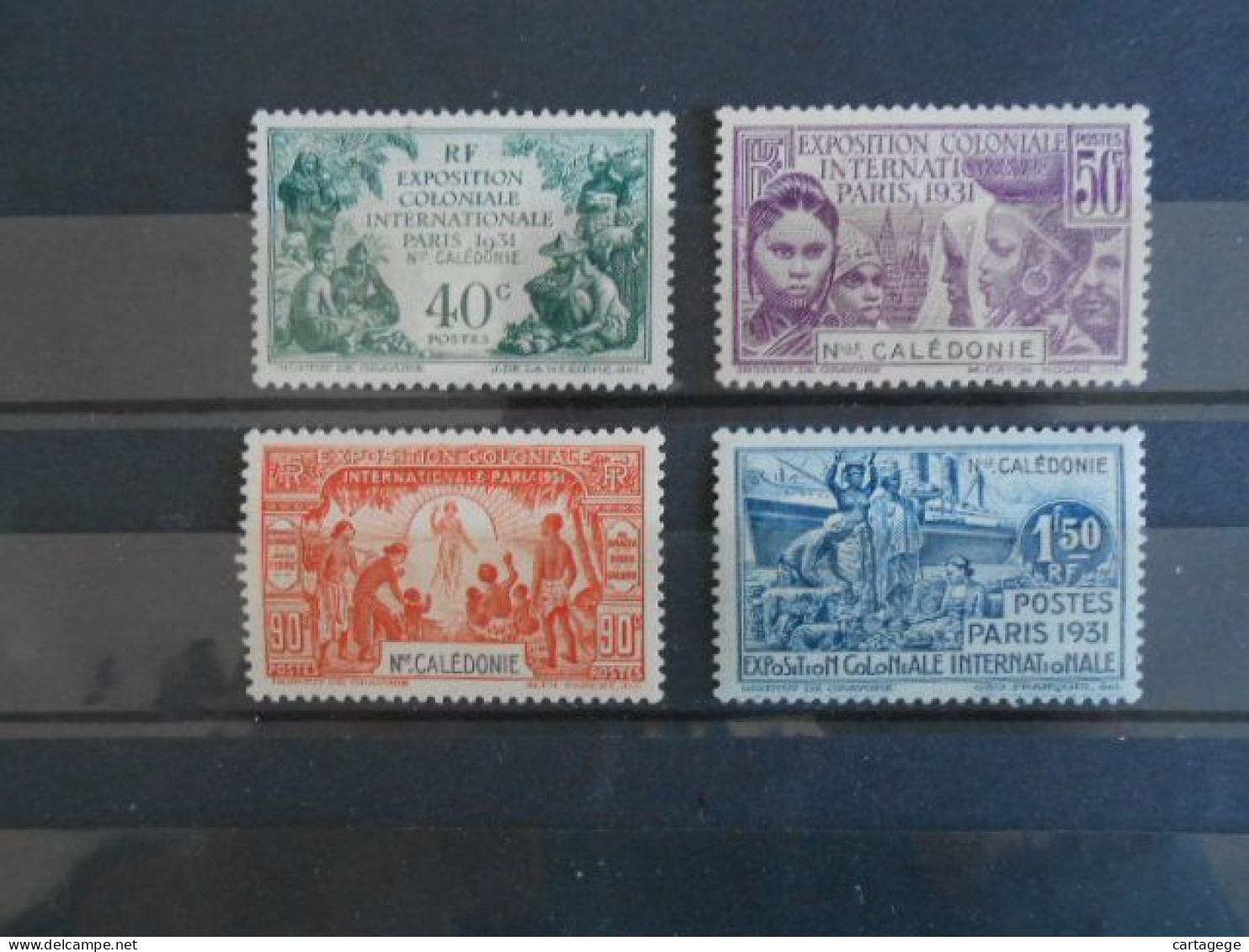 NLE-CALEDONIE YT 162/165 EXPOSITION COLONIALE DE PARIS* - Unused Stamps