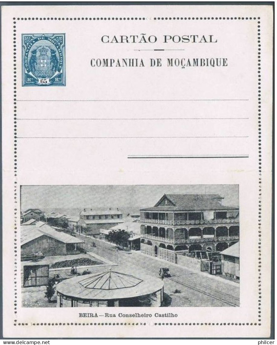 Companhia De Moçambique, Cartão Postal - Beira - Rua Conselheiro Castilho - Mozambique