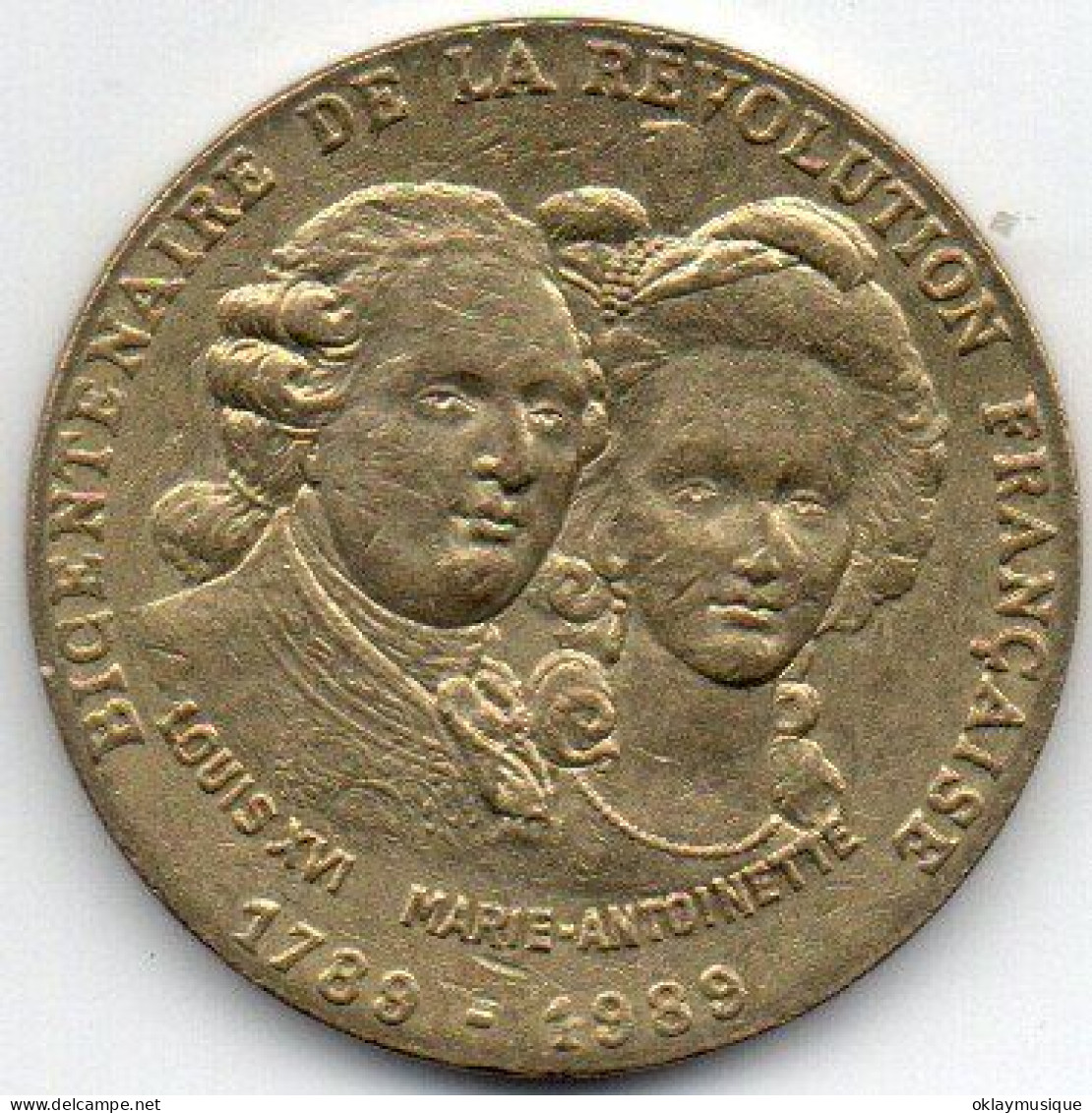 Medaille Du Bicentenaire De La Révolution Louis XVI Et Marie Antoinette 1789-1989  (monnaie De Paris) - Casino