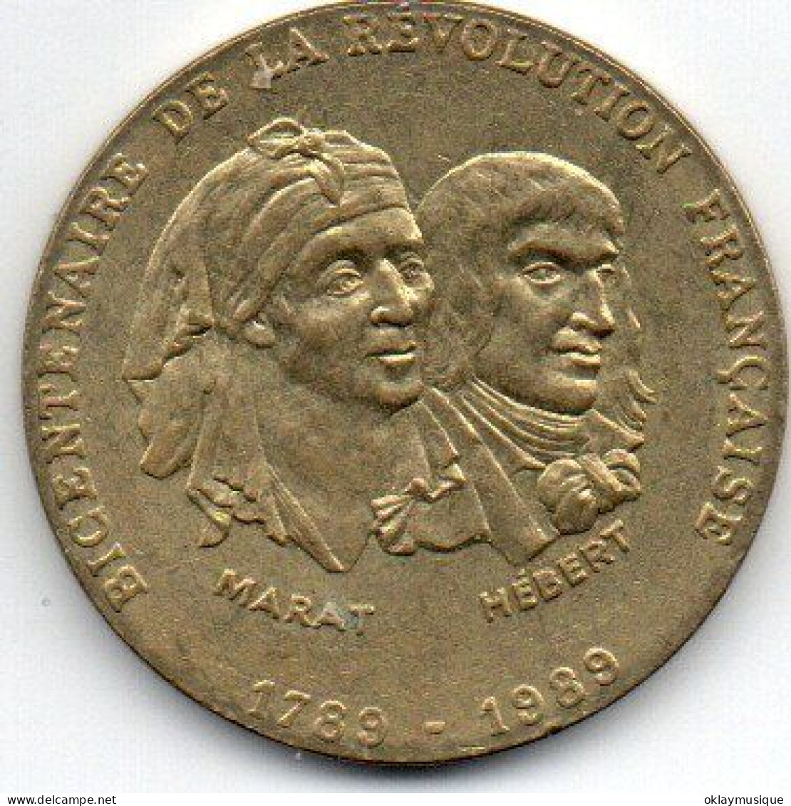 Medaille Du Bicentenaire De La Révolution Marat Et Hebert 1789-1989  (monnaie De Paris) - Casino