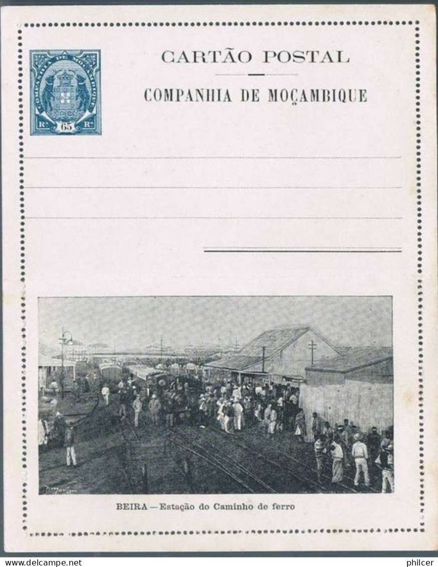 Companhia De Moçambique, Cartão Postal - Beira - Estação Do Caminho De Ferro - Mozambique