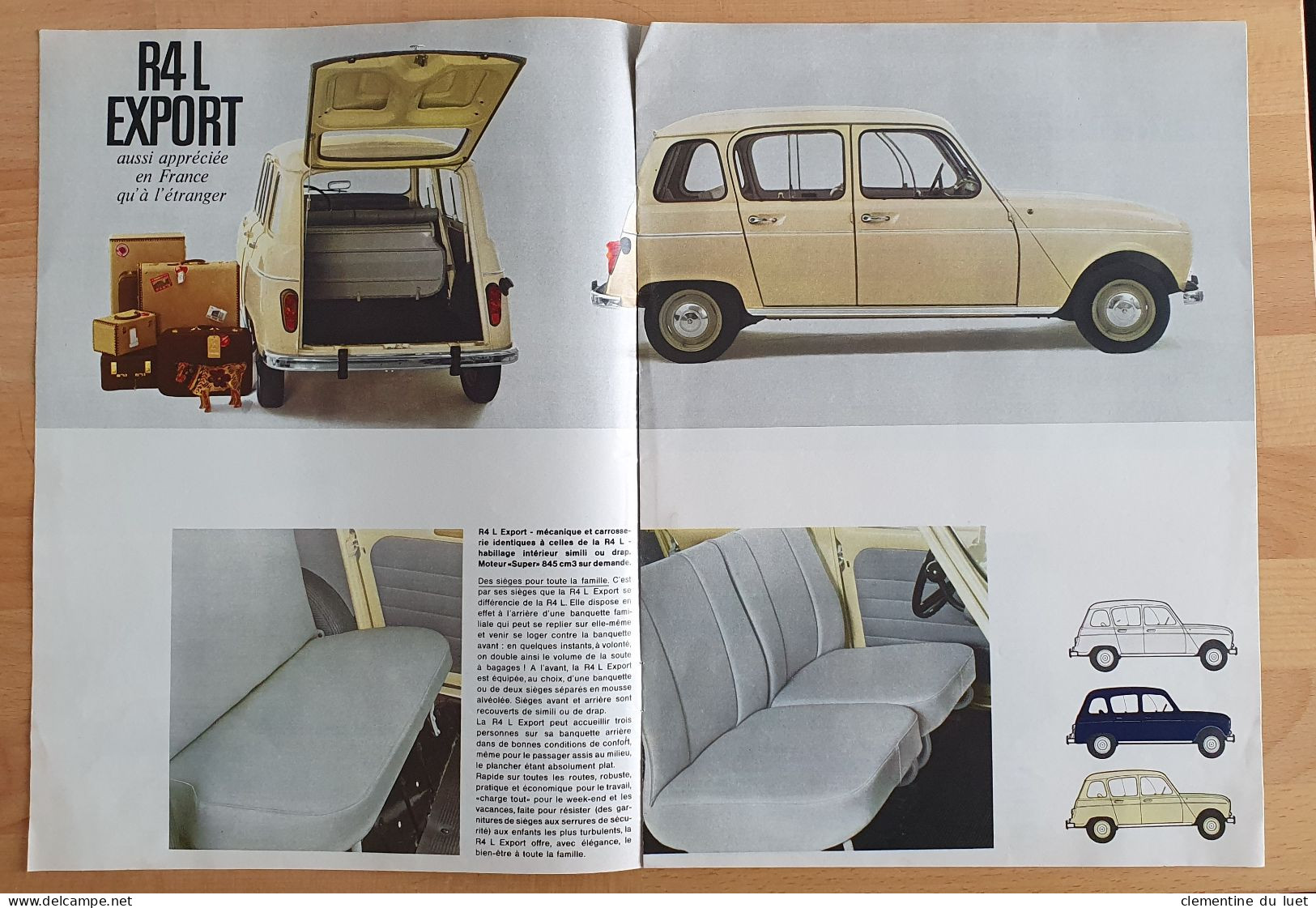 DOCUMENTS BROCHURE RENAULT 4 L