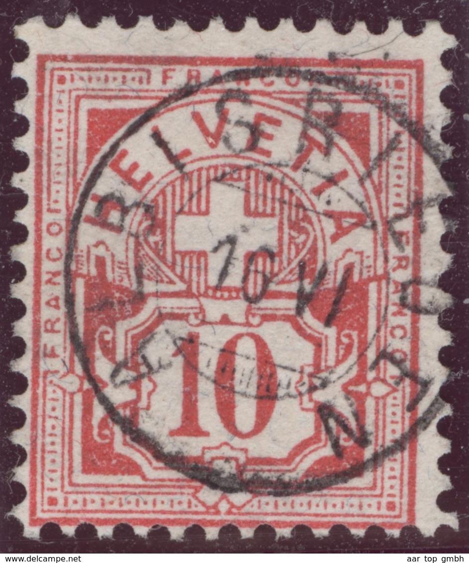 Heimat ZHs Albisrieden 18??-06-16 Zwergstempel Auf WZ 10 Rp. - Usados