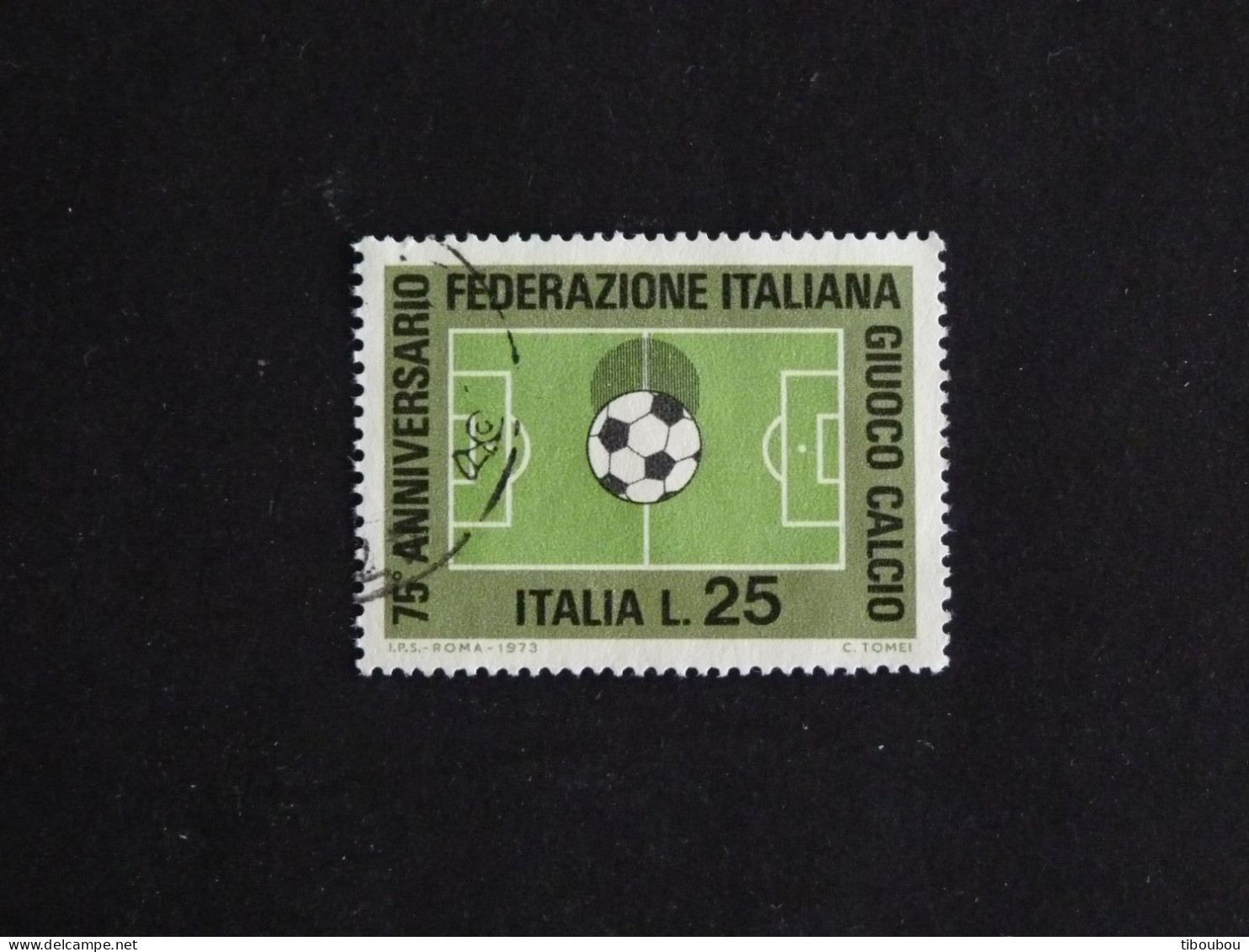 ITALIE ITALIA YT 1137 OBLITERE - FEDERATION ITALIENNE DE FOOTBALL - 1971-80: Used