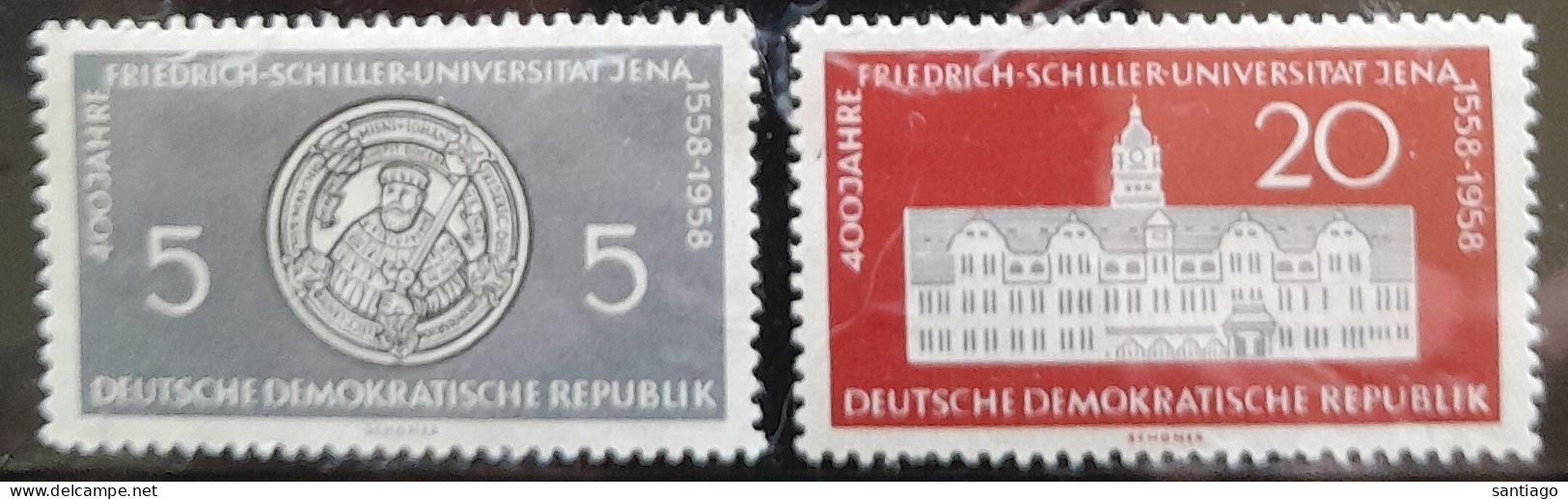 DDR : Nrs 367 - 68 / 400 Jaar Unieversiteit Friedrich Schiller Te LENA - Neufs