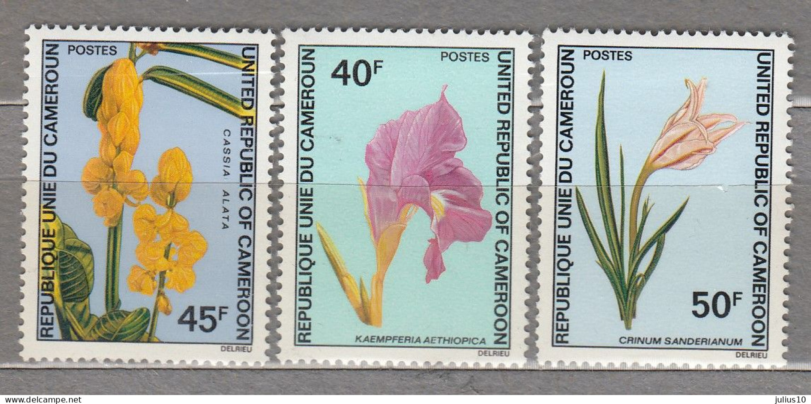 CAMEROUN 1972 MNH(**) Flowers Sc 551-553 Mi 709-711 #34069 - Cameroun (1960-...)