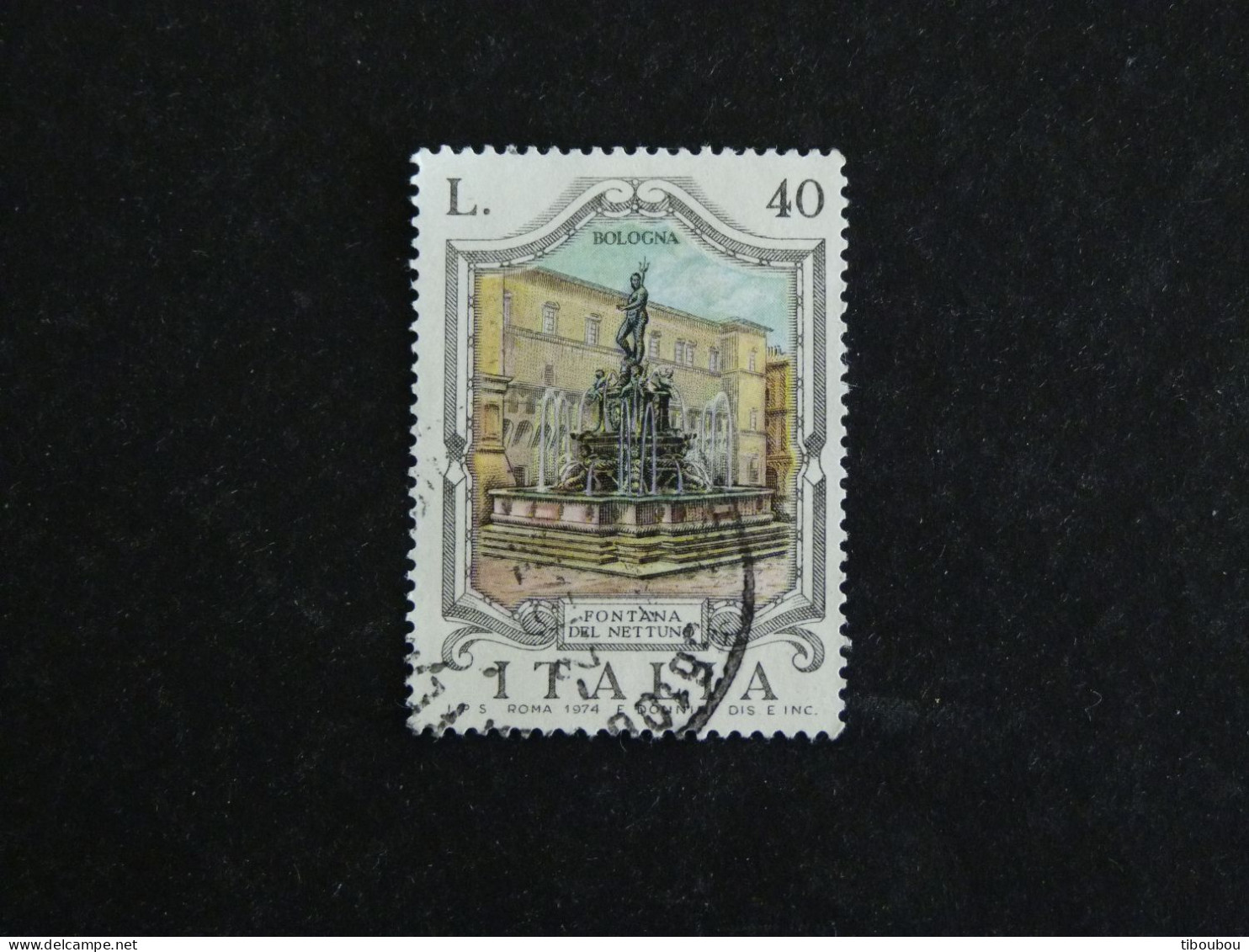 ITALIE ITALIA YT 1199 OBLITERE - FONTAINE FONTAINE BOLOGNE - 1971-80: Gebraucht