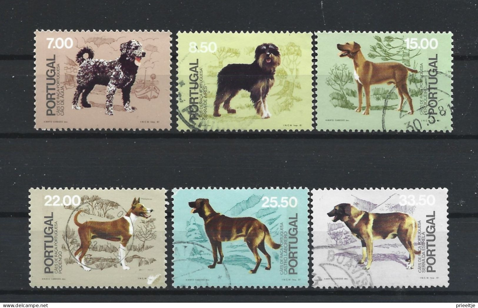 Portugal 1981 Dogs Y.T. 1500/1505 (0) - Used Stamps