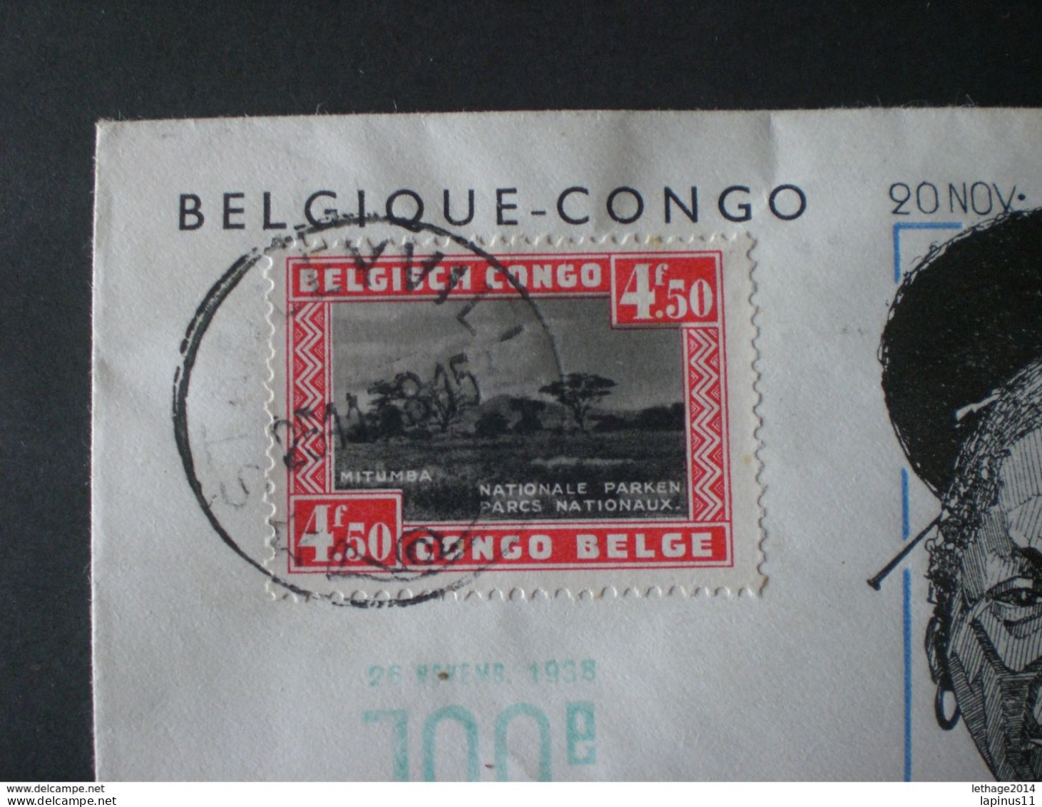 CONGO - BELGIO CONGO - BELGIE BELGIQUE COVER ENVELOPE 1938 AVION AIRMAIL STANLEYVILLE (CONGO) X BRUXELLES (BELGIO ) - Colis Postaux