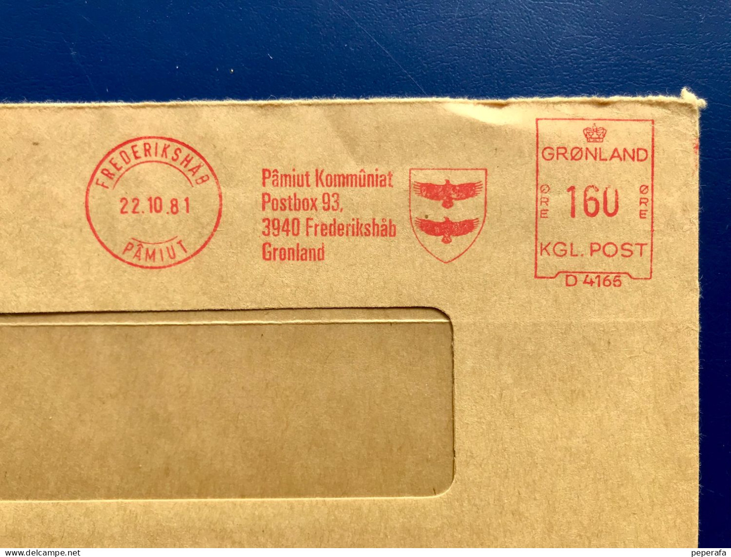 Denmark, Greenland GRØNLAND, 2 COVER POSTAGE METER, FRANQUEO MECÁNICO (FRANCOFILIA 1) - Postmarks