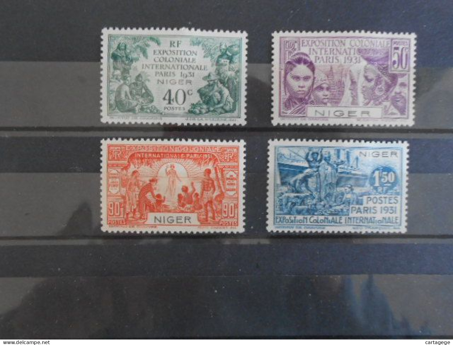 NIGER YT 53/56 EXPOSITION COLONIALE DE PARIS* - Unused Stamps