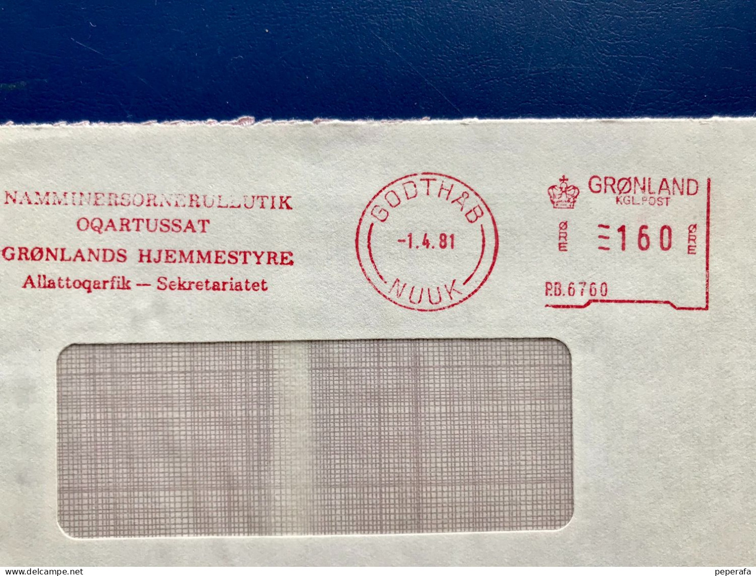 Denmark, Greenland GRØNLAND, 2 COVER POSTAGE METER, FRANQUEO MECÁNICO (FRANCOFILIA 2) - Poststempel