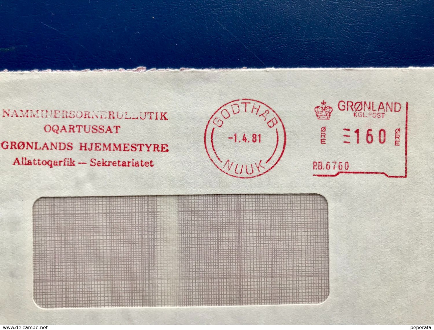 Denmark, Greenland GRØNLAND, 2 COVER POSTAGE METER, FRANQUEO MECÁNICO (FRANCOFILIA 2) - Marcophilie