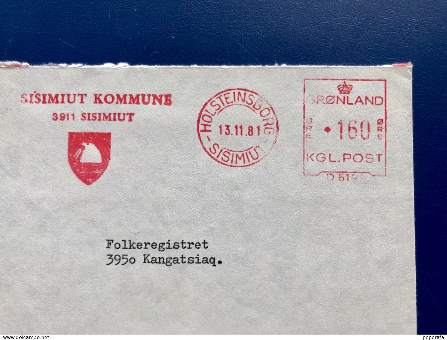 Denmark, Greenland GRØNLAND, 2 COVER POSTAGE METER, FRANQUEO MECÁNICO (FRANCOFILIA 3) - Marcophilie