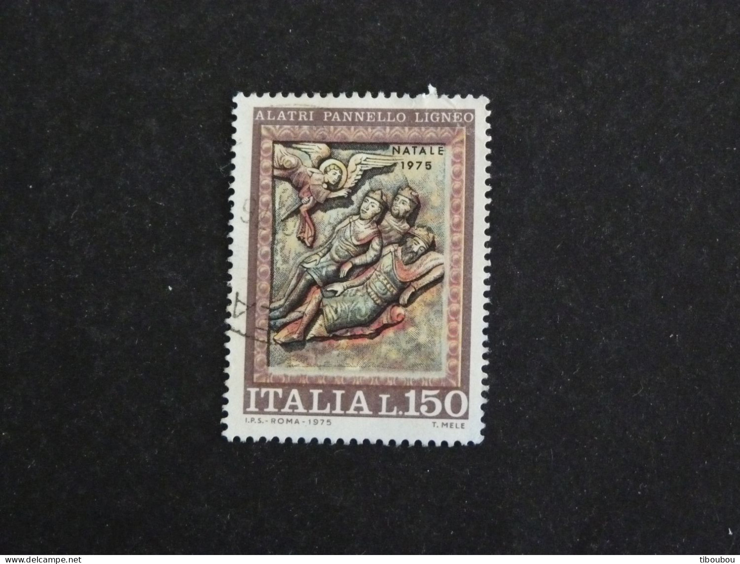 ITALIE ITALIA YT 1248 OBLITERE - NOEL CHRISTMAS / ANNONCIATION AUX MAGES - 1971-80: Gebraucht