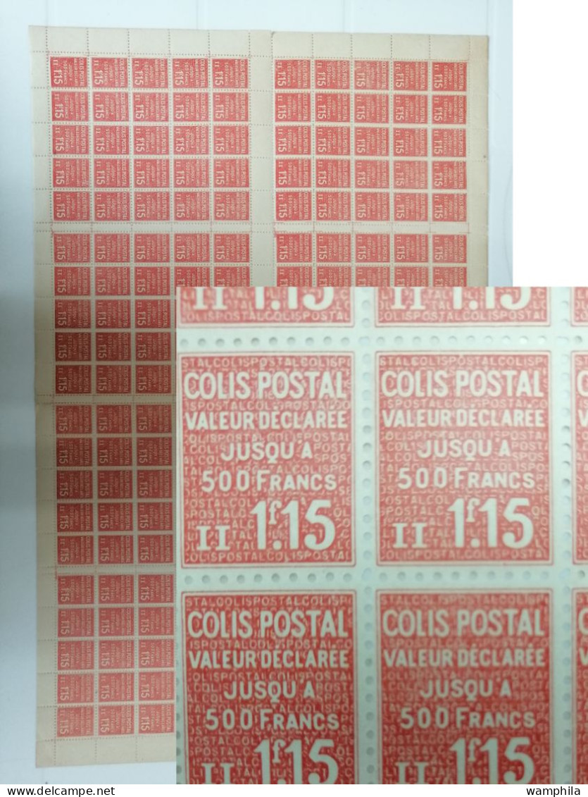 France Colis Postaux. N°164** Une Feuille Entière De 200 Timbres. Cote 600€. - Nuevos