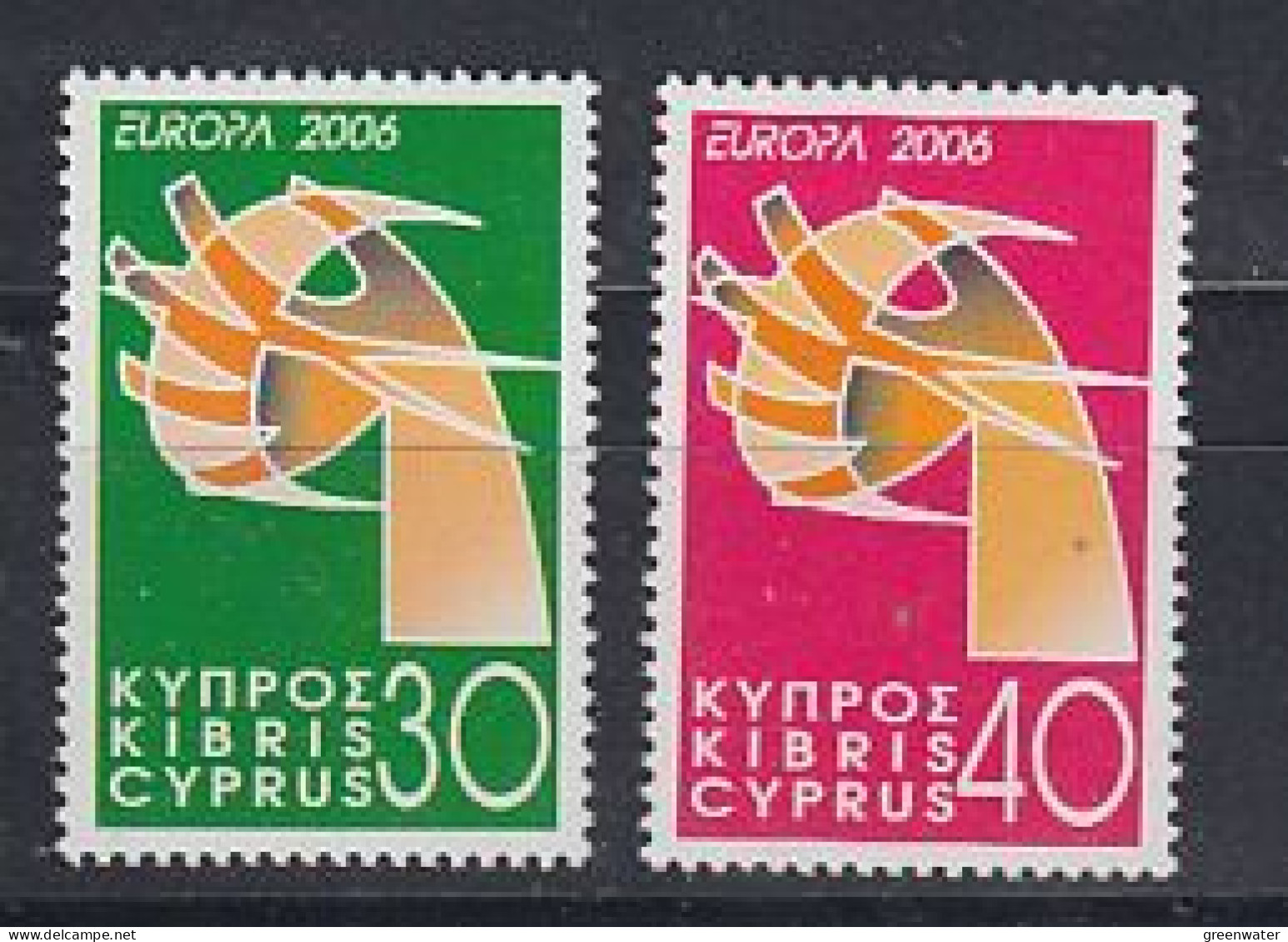 Europa Cept 2006 Cyprus 2v  ** Mnh (59443B) - 2006