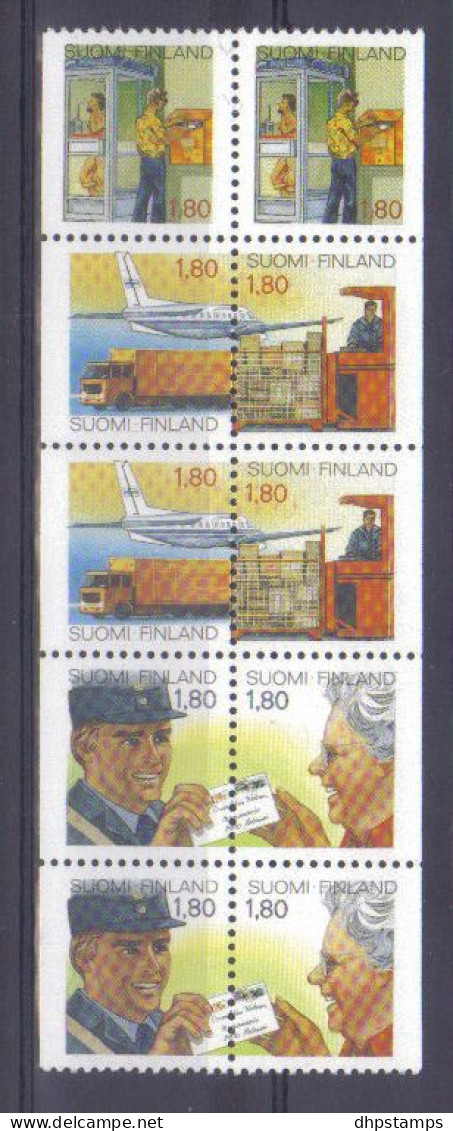 Finland  1988 Postal Services Strip Y.T. 1003a/1007a ** - Nuovi