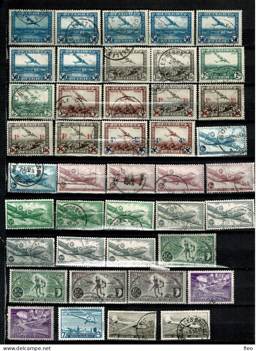 1930/1958  VERZAMELING */° Luchtpost  / COLLECTION TIMBRES */° : Aviation - Oblitérés