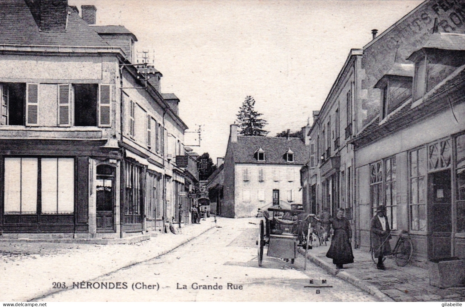 18 - Cher - NERONDES - La Grande Rue - Nérondes