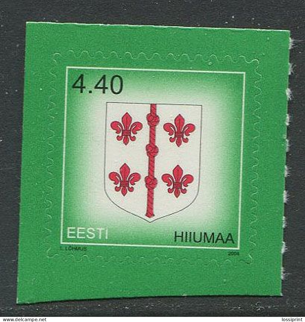 Estonia:Unused Stamp Hiiumaa Coat Of Arm, 2004, MNH - Estonie