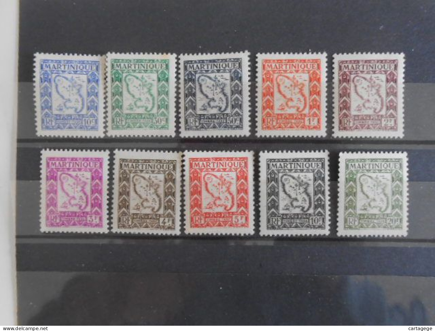 MARTINIQUE YT TX 27/36 TIMBRES TAXE* - Timbres-taxe