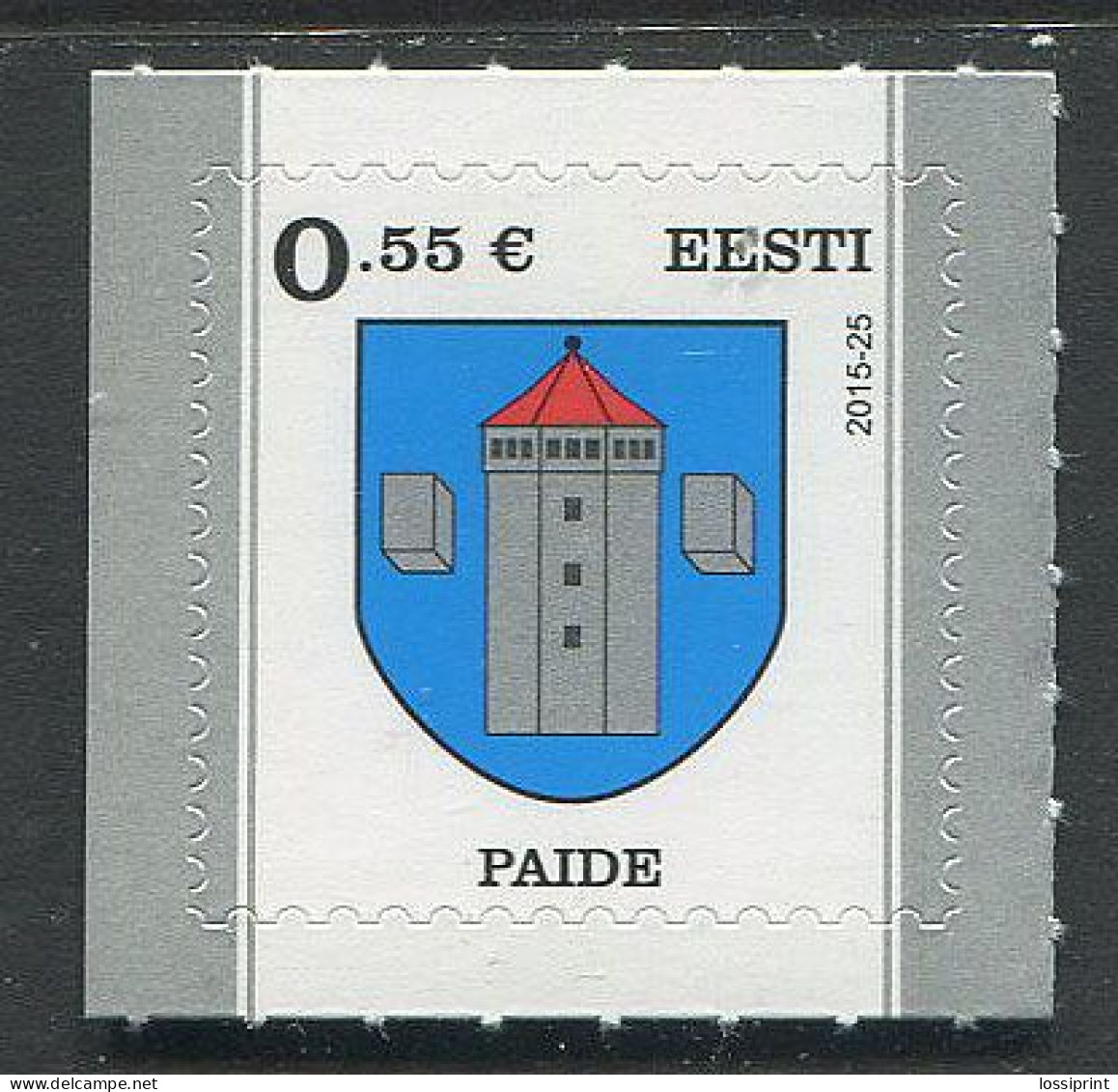 Estonia:Unused Stamp Paide Town Coat Of Arm, 2015, MNH - Estonia