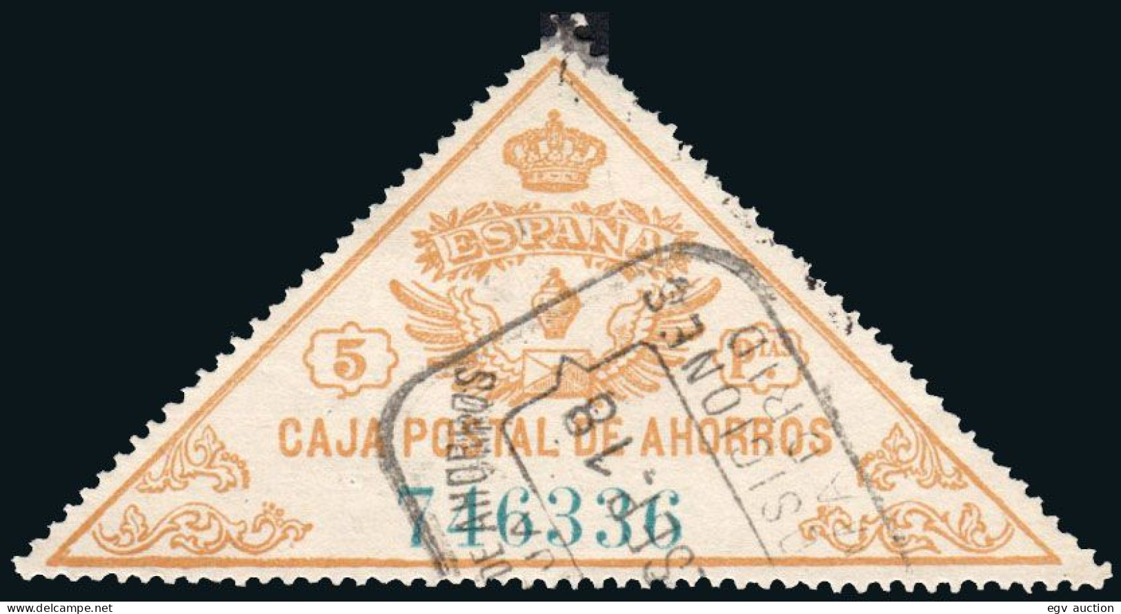 Madrid - Caja Postal Ahorros - Gálvez O 5 - Mat "Caja Postal Ahorros - Imposiciones - Madrid" - Revenue Stamps